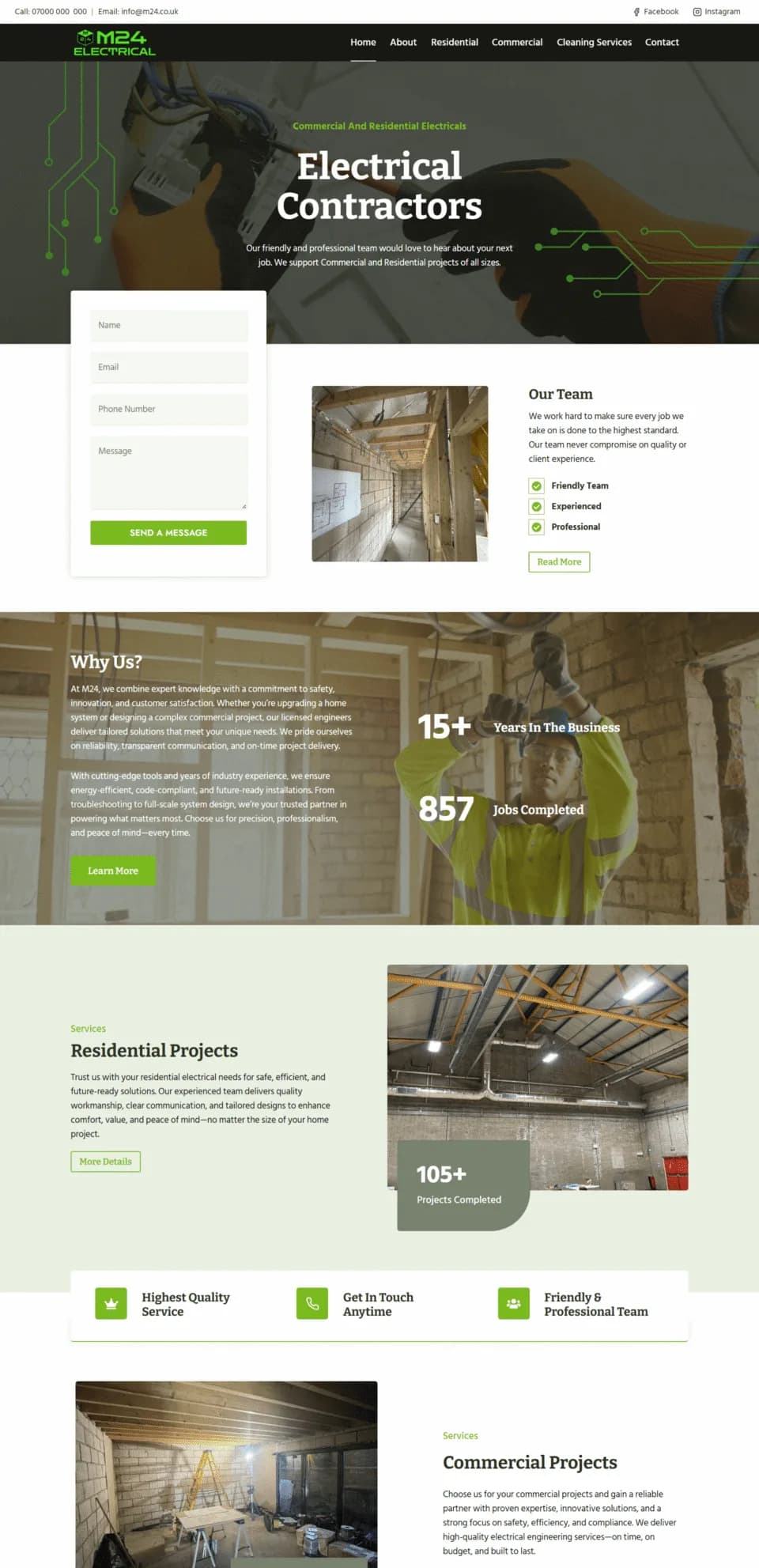 M24 Electrical website